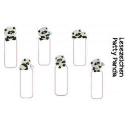 ITH Stickserie - Lesezeichen Patty Panda